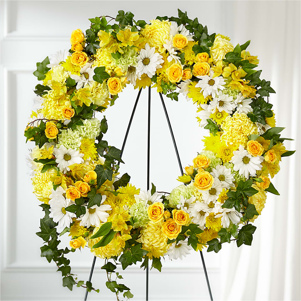 Golden Remembrance Wreath